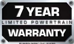 Mahindra 7 Year Limited Powertrain Warranty