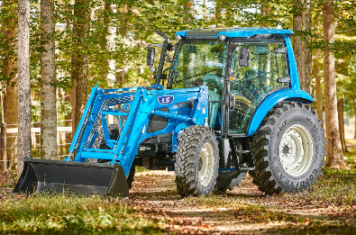 LS MT573 (73HP) CAB 4wd with a loader at Dixie Tractor Sales & Service